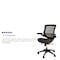 Flash Furniture Black Mid-Back Mesh Office Chair with Flip-Up Arms BL-8801X-BK-GG - alternate 4